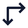 Arrow Move Right Down icon preview