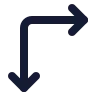 Arrow Move Right Down icon preview