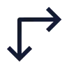 Arrow Move Right Down icon preview