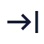 Arrowright icon with stroke sharp style