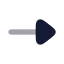 Arrowright icon with bulk rounded style