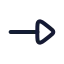 Arrowright icon with stroke rounded style