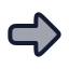 Arrowrightbig icon with duotone rounded style