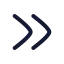 Arrowrightdouble icon with stroke rounded style