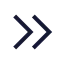 Arrowrightdouble icon with stroke sharp style