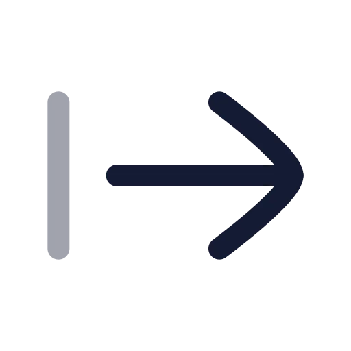 Arrow Right From Line Icon in Twotone Rounded style