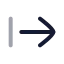 Arrowrightfromline icon with twotone rounded style