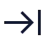 Arrowrighttoline icon with stroke sharp style