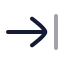 Arrowrighttoline icon with twotone rounded style