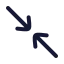 Arrowshrink icon with stroke rounded style