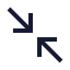 Arrowshrink icon with stroke sharp style