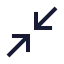 Arrowshrink icon with stroke sharp style