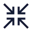 Arrowshrink icon with stroke sharp style