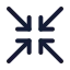 Arrowshrink icon with stroke standard style