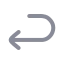 Arrowturnbackward icon with duotone rounded style