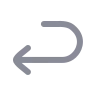 Arrow Turn Backward icon preview