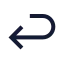 Arrowturnbackward icon with stroke sharp style