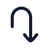 Arrow Turn Down icon preview
