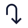 Arrow Turn Down icon preview