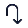 Arrow Turn Down icon preview