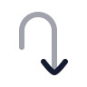 Arrow Turn Down icon preview