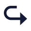 Arrowturnforward icon with solid sharp style