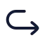 Arrowturnforward icon with stroke rounded style