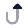 Arrow Turn Up icon preview