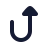 Arrow Turn Up icon preview