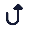 Arrow Turn Up icon preview
