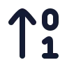 Arrow Up 0 1 icon preview