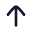 Arrowup icon with solid rounded style