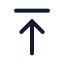 Arrowup icon with duotone standard style