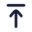 Arrowup icon with solid rounded style