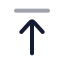 Arrowup icon with twotone rounded style