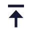 Arrowup icon with solid sharp style