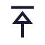 Arrowup icon with stroke sharp style