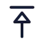 Arrowup icon with stroke standard style