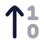 Arrowup icon with bulk rounded style