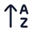 Arrowupaz icon with duotone rounded style