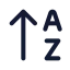 Arrowupaz icon with duotone standard style