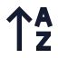 Arrowupaz icon with solid sharp style