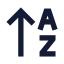 Arrowupaz icon with solid sharp style