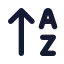 Arrowupaz icon with solid standard style