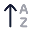 Arrowupaz icon with twotone rounded style