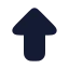 Arrowupbig icon with solid rounded style