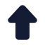 Arrowupbig icon with solid standard style