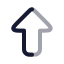 Arrowupbig icon with twotone rounded style