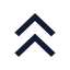 Arrowupdouble icon with solid sharp style