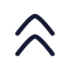 Arrowupdouble icon with stroke rounded style